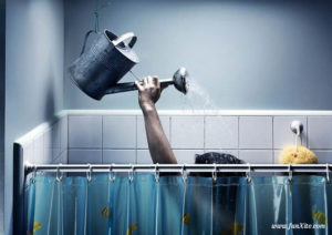Illustration ECS douche avec arrosoir