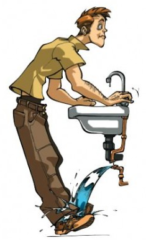 SOS - Illustration d'une panne d'eau